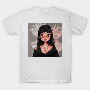 Pouty Lips Cute Girl T-Shirt